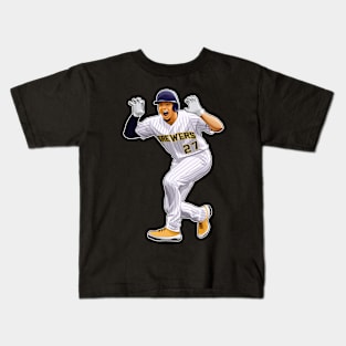 Willy Adames Hits Homerun Kids T-Shirt